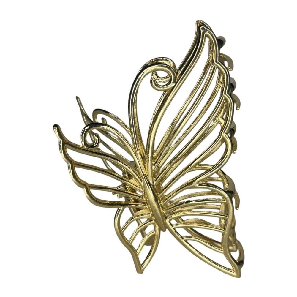 METAL BUTTERFLY CLAW CLIP (GOLD)